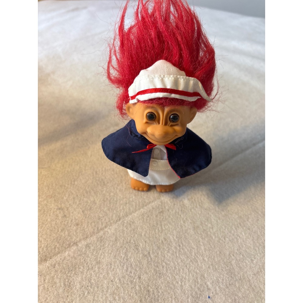 Russ Troll Doll Nurse Doctor Outfit Red Hair Vintage Collectible Toy